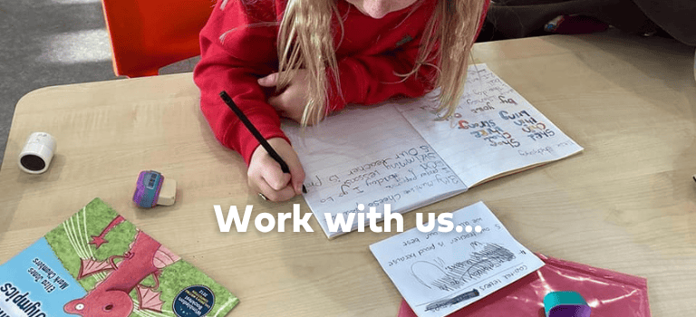 FCSS Job - Hillside. Girl doing her homework