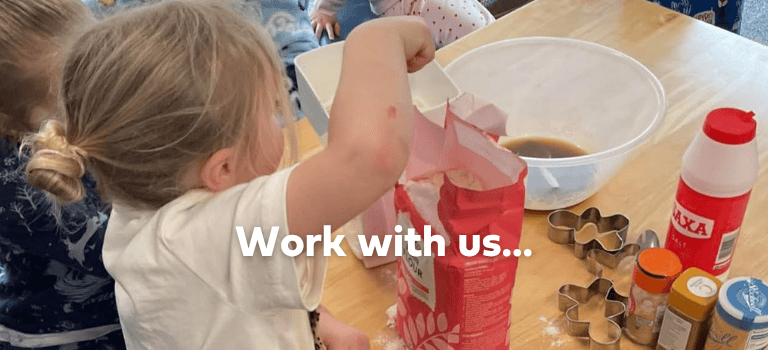 FCSS children preparing cakes