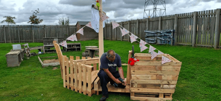 FCSS Strathisla has a new pirate ship which is being built by the husband of one of our team